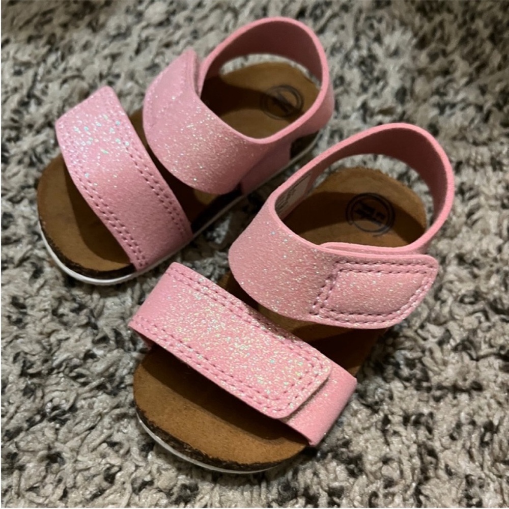 NWOT Wonder nation baby girls sandals, pink, size 3